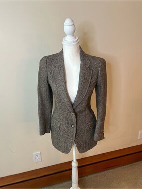 Vintage herringbone tweed jacket